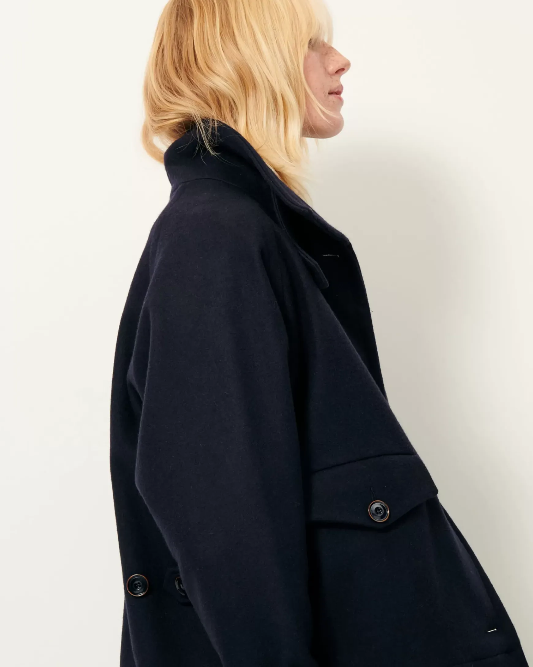 Shop Sessùn Lee wooly Navy